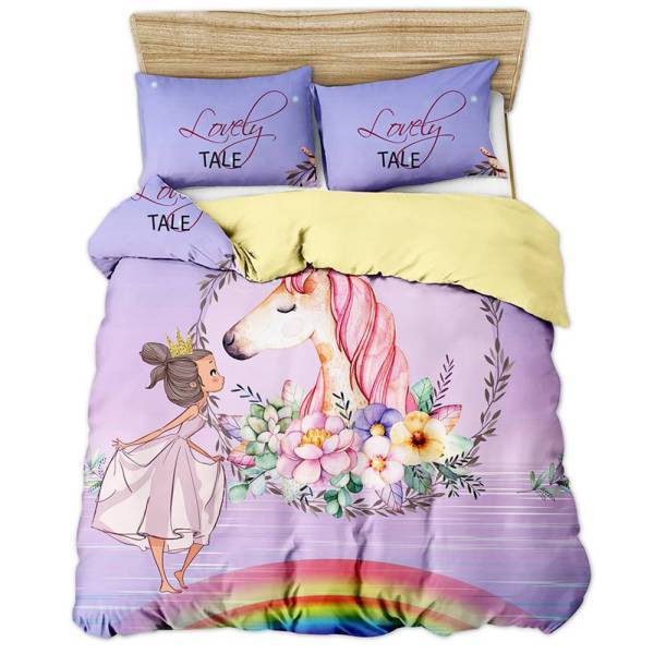 Kawaii Doodle Unicorn Bed Set