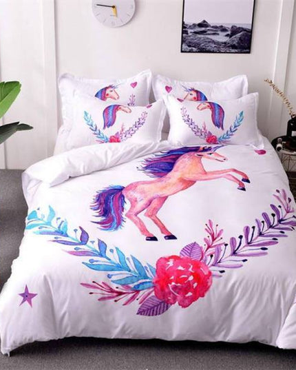 Cute Unicorn Bed Set