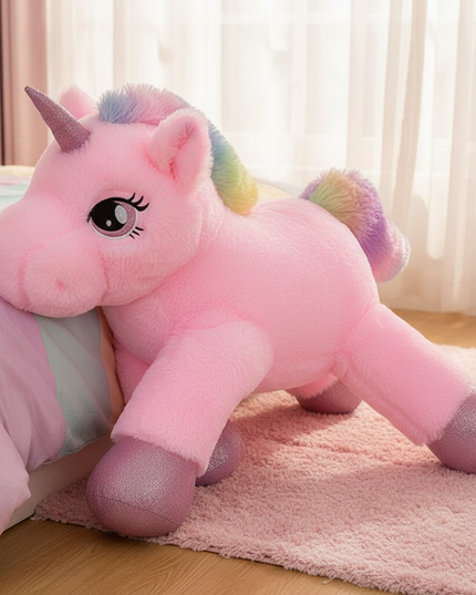 huge unicorn plush - lifestyle