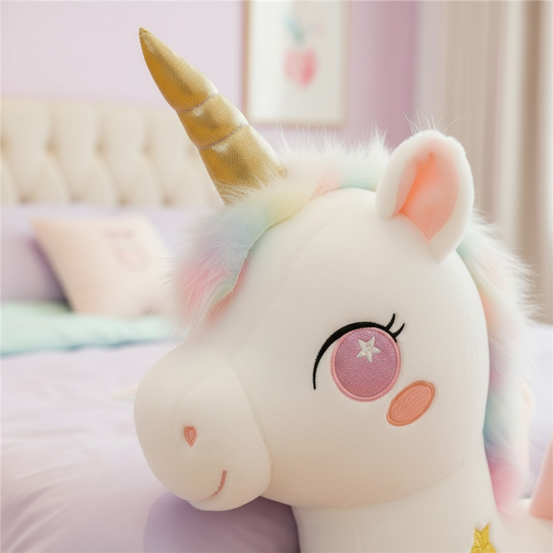 huge unicorn plush stuffed animal - detail