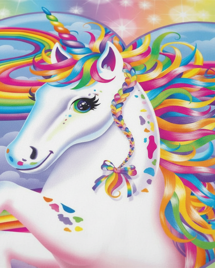 i believe unicorns rainbow unicorn bedding - detail