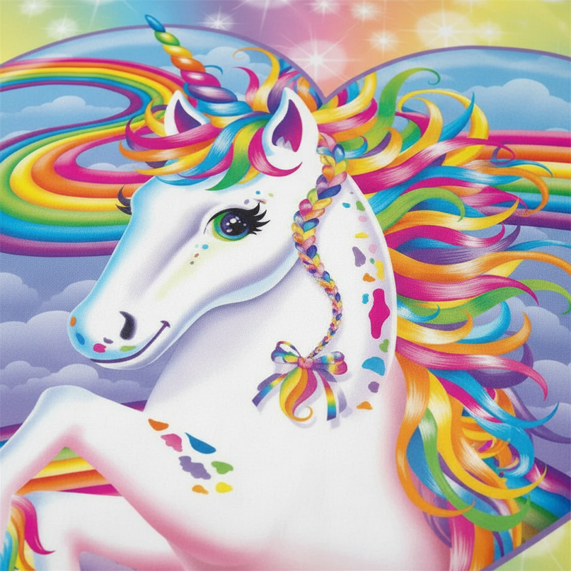 i believe unicorns rainbow unicorn bedding - detail