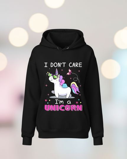 i dont care im a unicorn hoodie - lifestyle