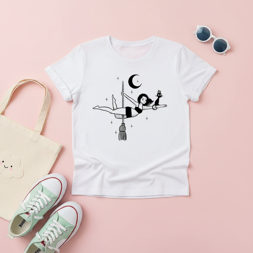 indie unicorn shirt - flat-lay
