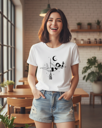 indie unicorn shirt - in-use
