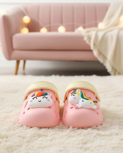 infant unicorn slippers - lifestyle