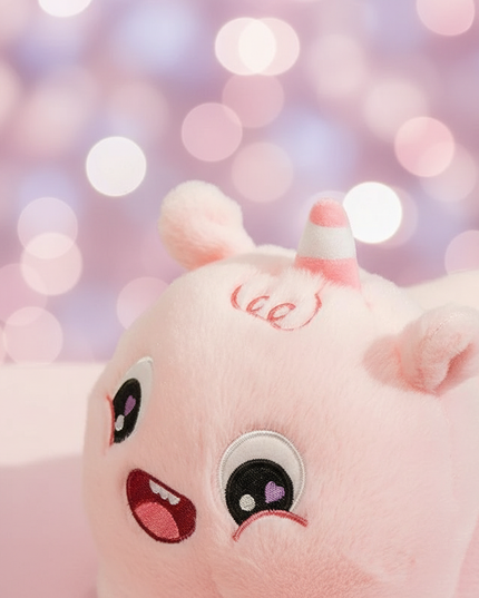 joyful unicorn slippers - detail
