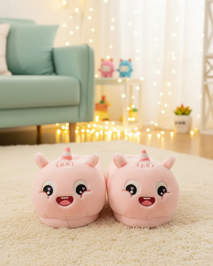 joyful unicorn slippers - lifestyle