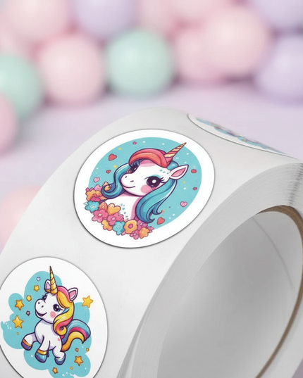 kawaii stickers unicorn - detail