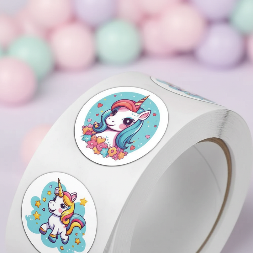 kawaii stickers unicorn - detail