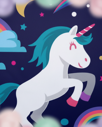 kawaii unicorn backpack - detail