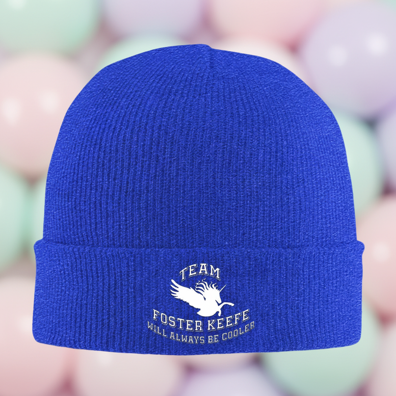 kawaii unicorn beanie - detail