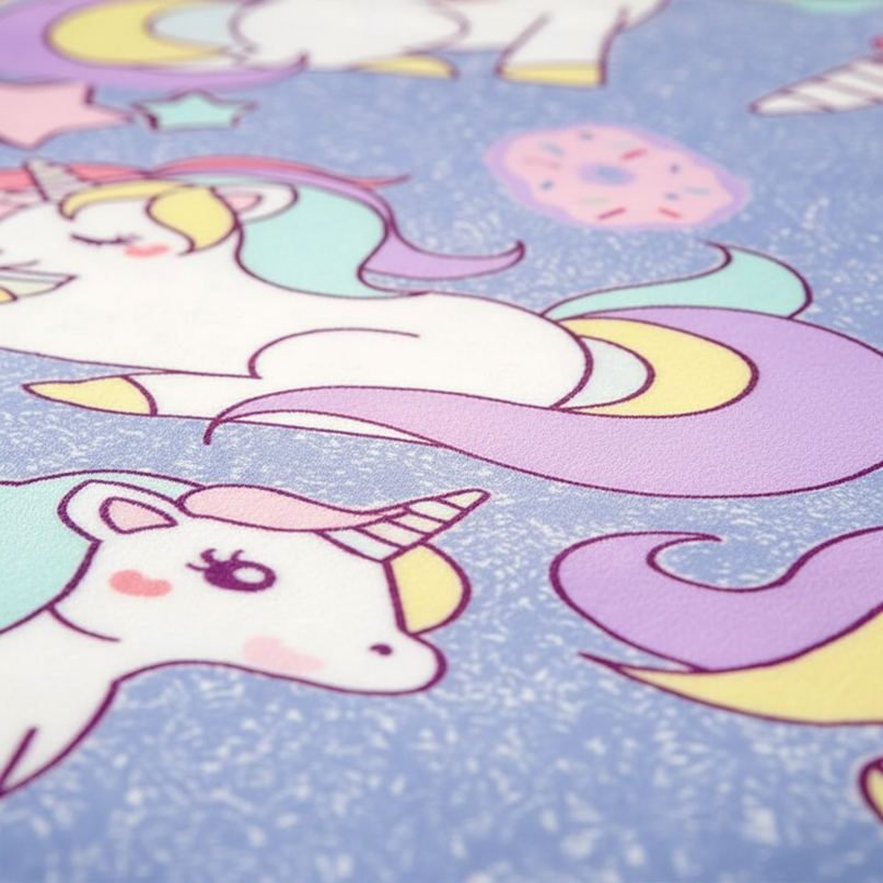 kawaii unicorn blanket - detail