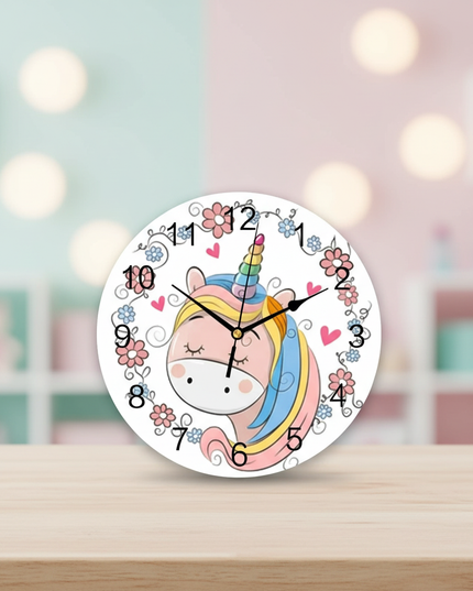 kawaii unicorn clock - lifestyle