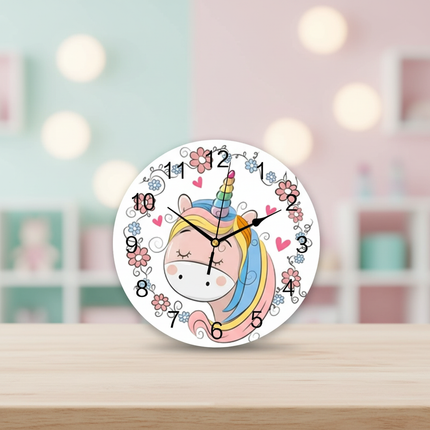 kawaii unicorn clock - lifestyle