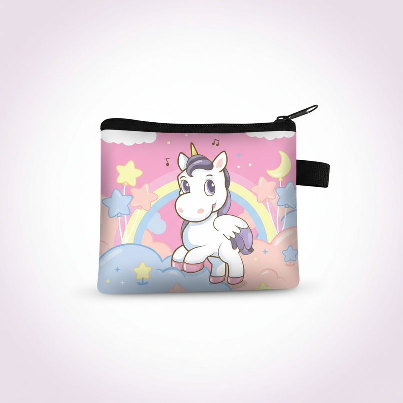 kawaii unicorn coin purse - white-bg