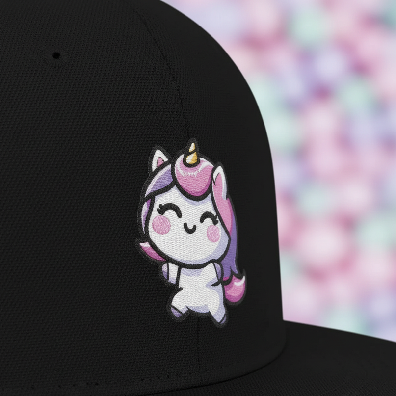 kawaii unicorn hat - detail