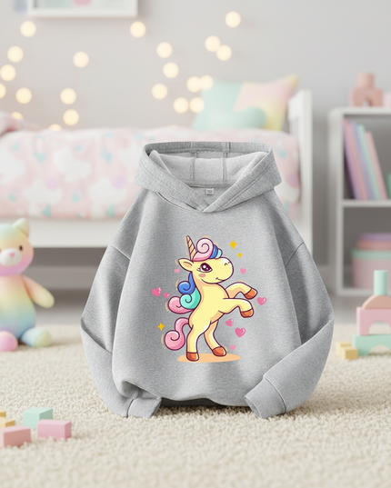 kawaii unicorn hoodie kids - lifestyle