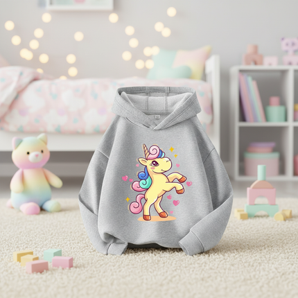 kawaii unicorn hoodie kids - lifestyle