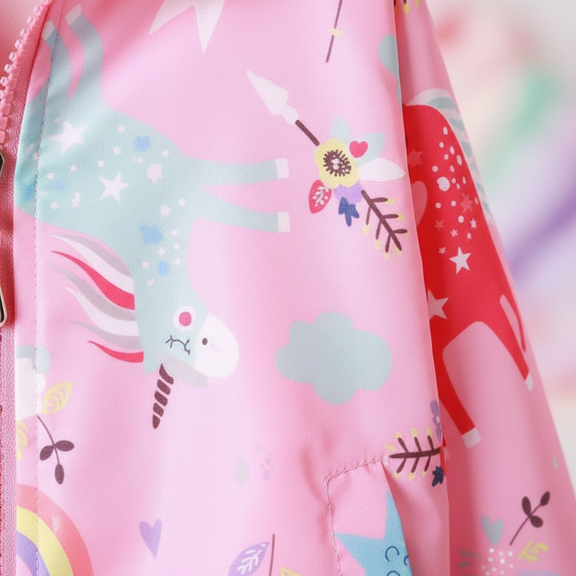 kawaii unicorn jacket - detail