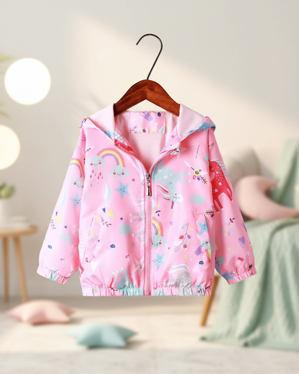 kawaii unicorn jacket - lifestyle