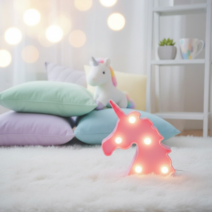 kawaii unicorn night light - lifestyle