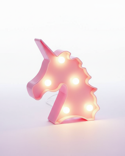 kawaii unicorn night light - white-bg