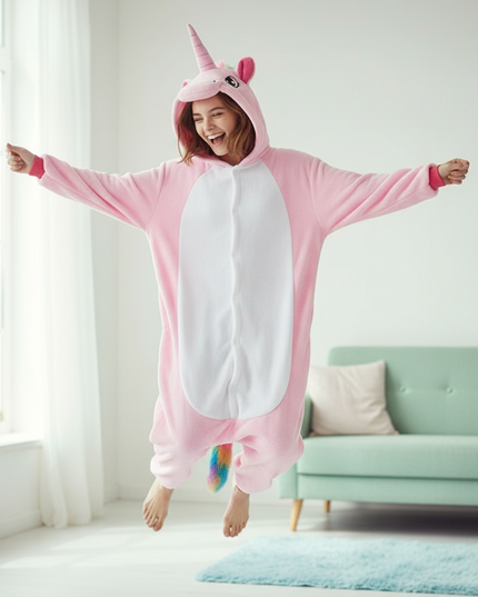 kawaii unicorn onesie - in-use