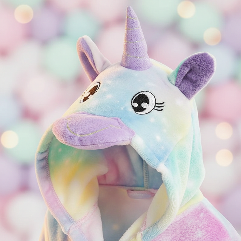 kawaii unicorn robe - detail