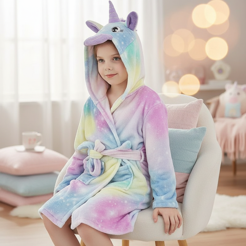 kawaii unicorn robe - lifestyle