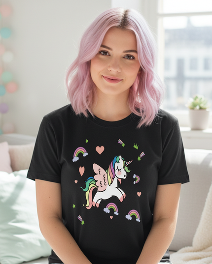 kawaii unicorn shirt - lifestyle