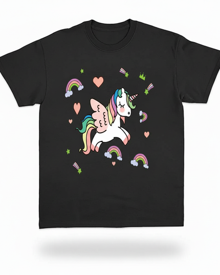 kawaii unicorn shirt - white-bg