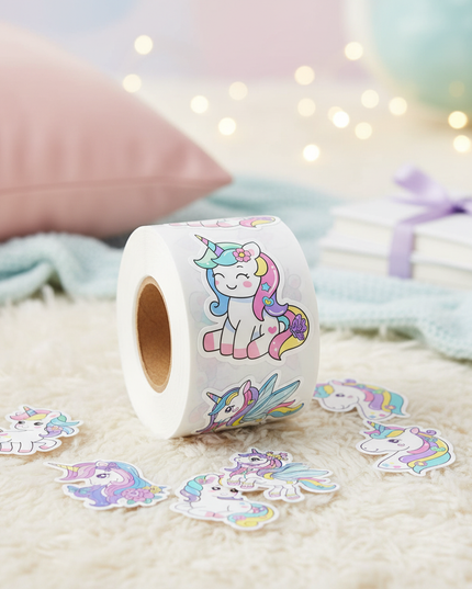 kawaii unicorn stickers - lifestyle