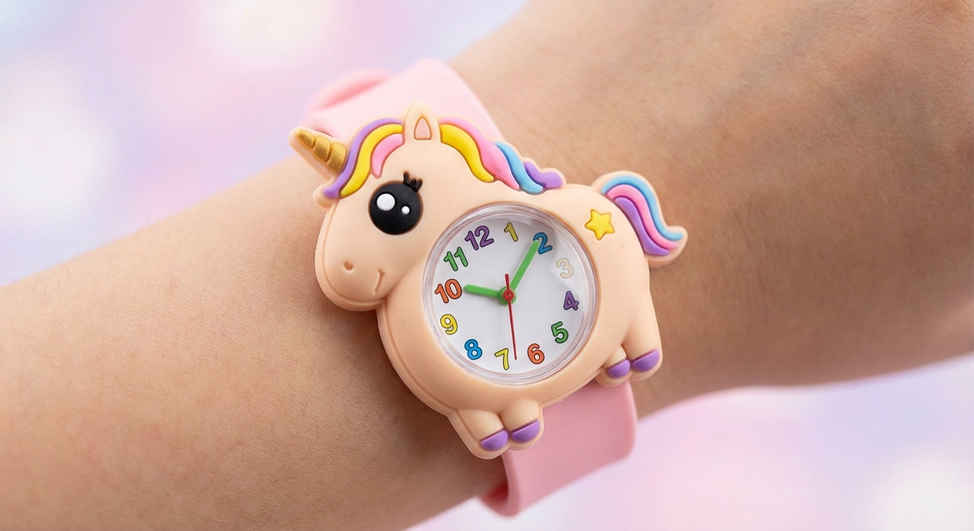 kawaii unicorn watch - detail
