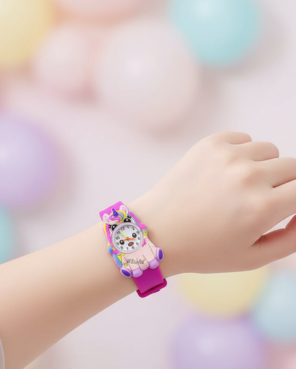 kawaii unicorn watch - in-use