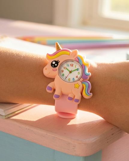 kawaii unicorn watch - in-use