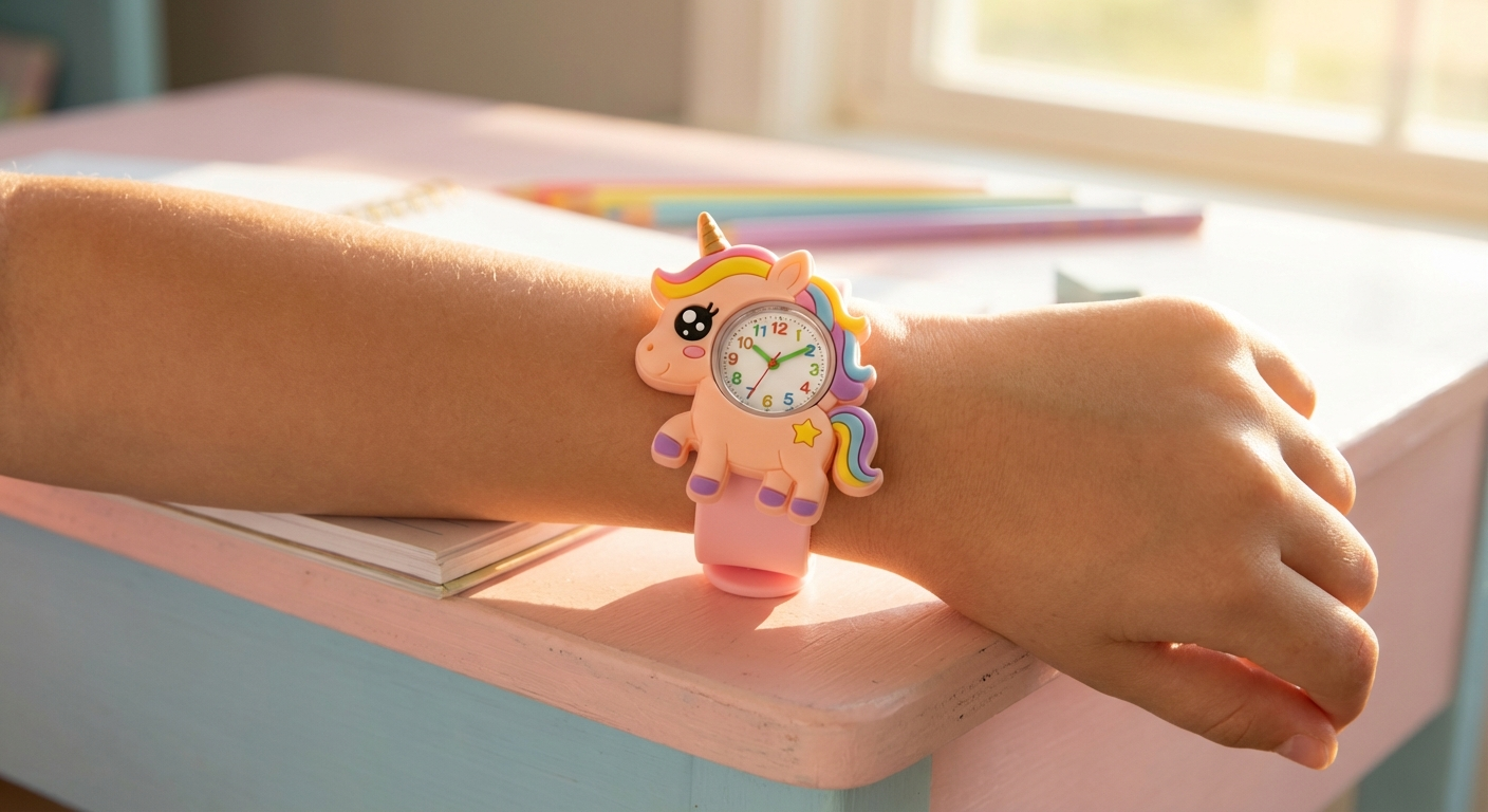 kawaii unicorn watch - in-use