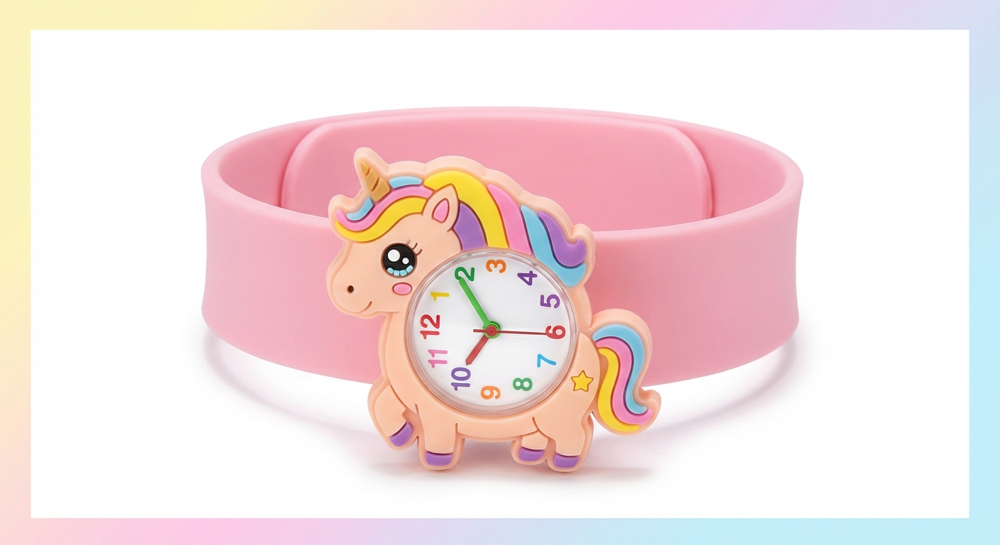 kawaii unicorn watch - white-bg