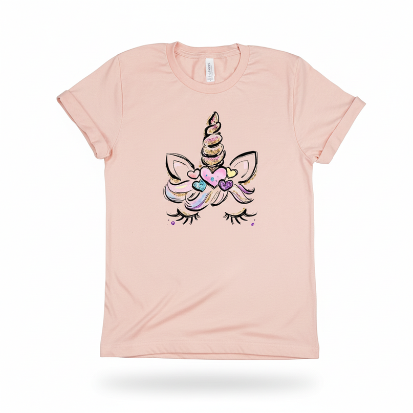kawaii unicorn women shirt - white-bg