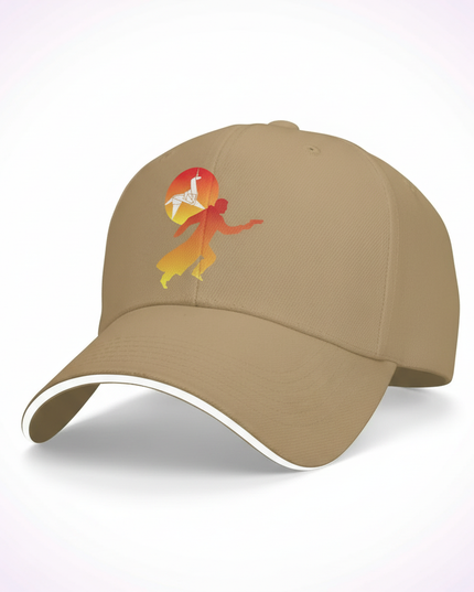 khaki unicorn hat - white-bg