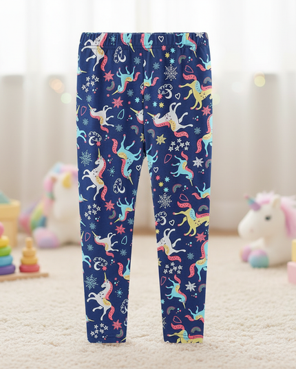 kids rainbow unicorn leggings - lifestyle