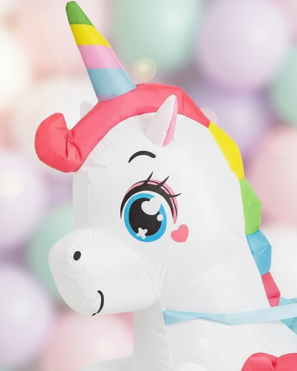 kids ride on unicorn rider costume - detail