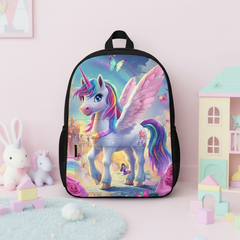 kids unicorn backpack - lifestyle