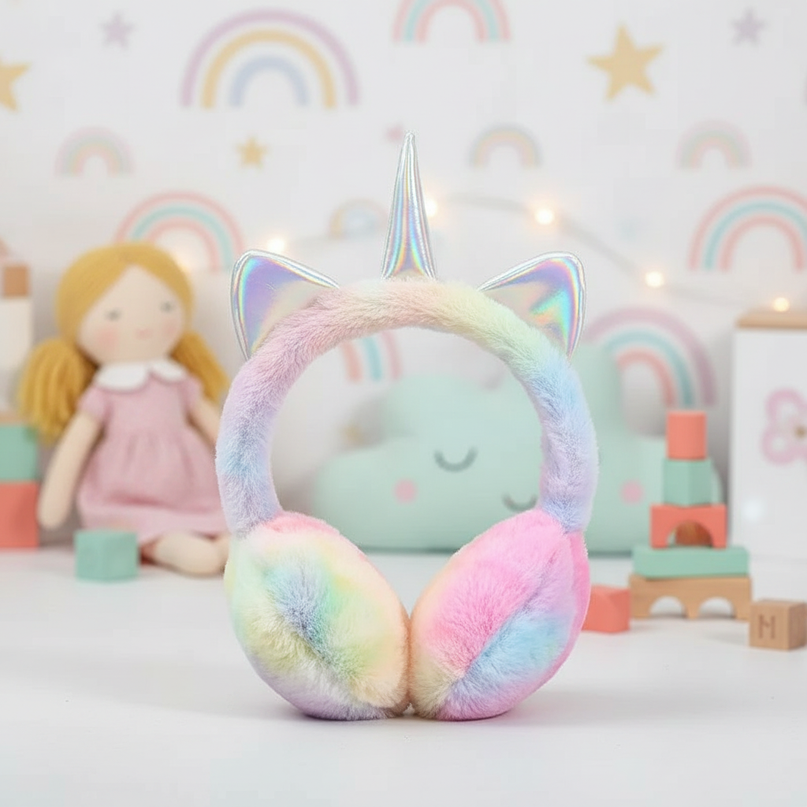 kids unicorn earmuffs - lifestyle