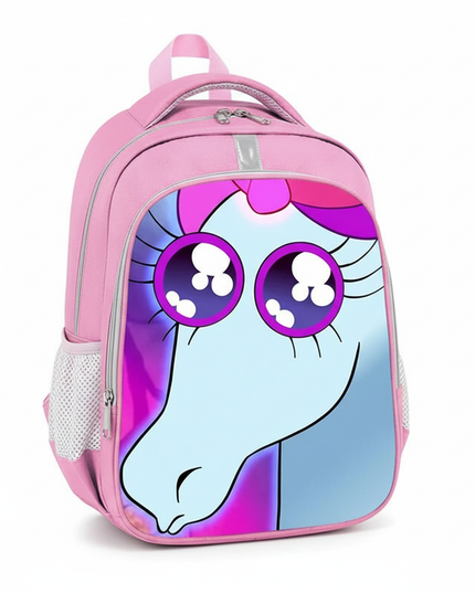 kids unicorn school backpack girls - white-bg