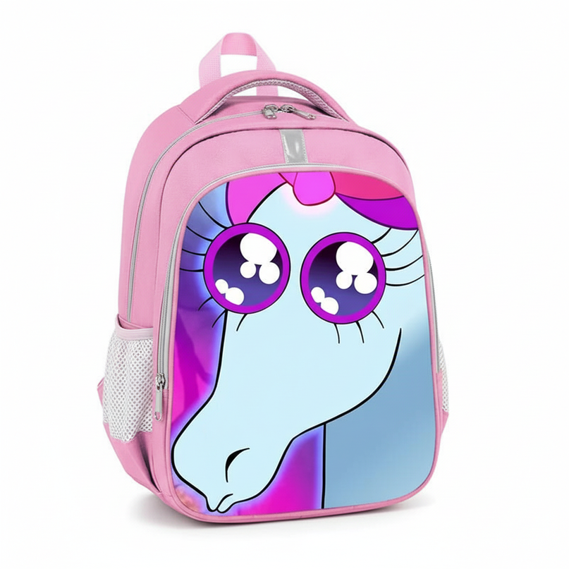 kids unicorn school backpack girls - white-bg