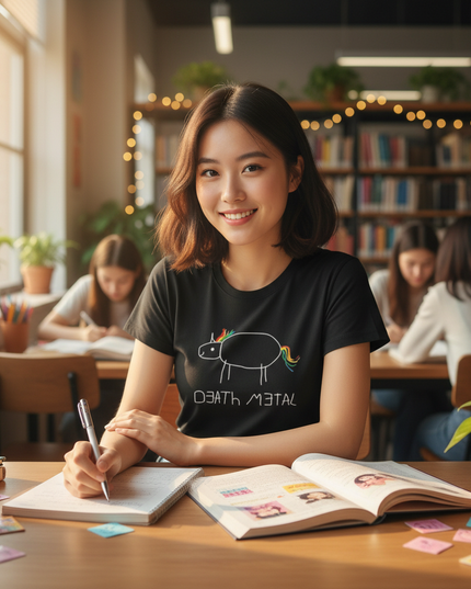 kindergarten unicorn shirt - in-use