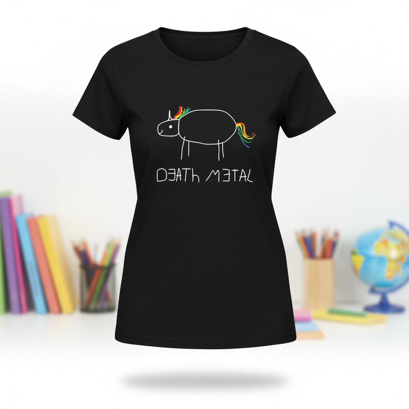 kindergarten unicorn shirt - white-bg