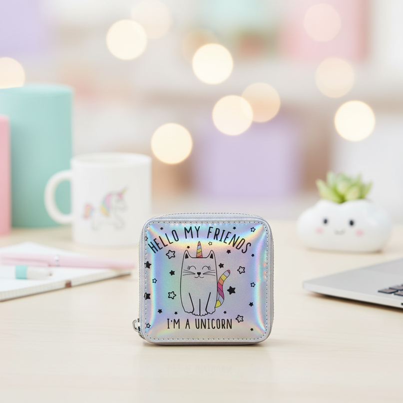 kitty unicorn wallet - lifestyle