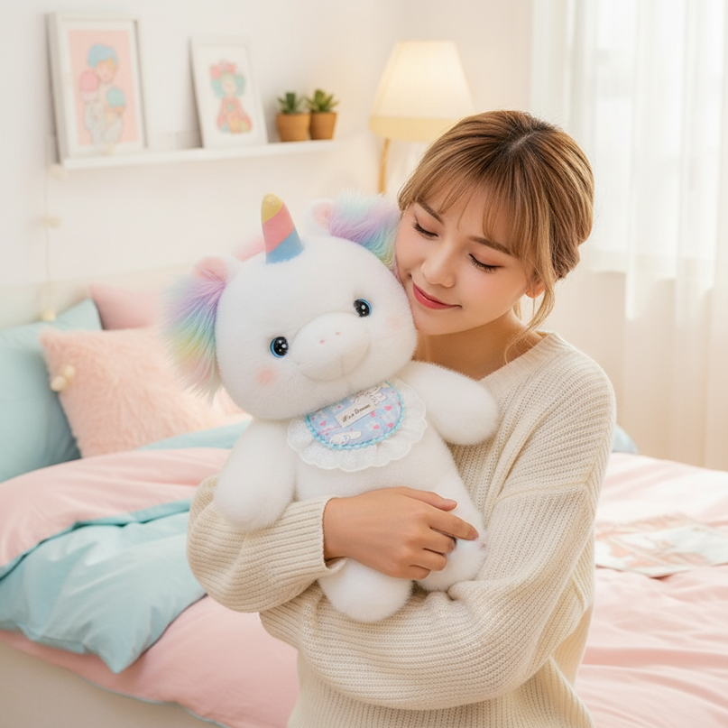 koala unicorn plush - in-use